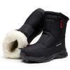 Men's Snow Boots Keep Warm Plush Winter Boots Men Outdoor Hiking Shoes Side Zipper Male Shoes Adult Fashion Cotton Boots 2025