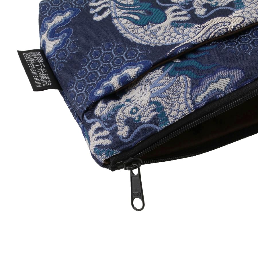 Senshishuin Nishijin Brocade Pouch Ai Shoryu (Lined) (Small)