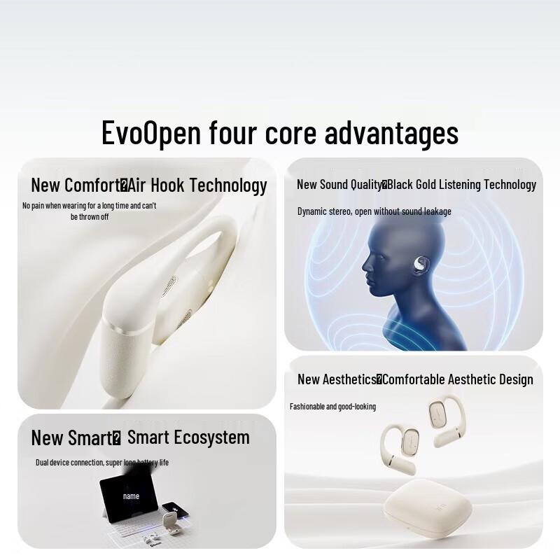 EDIFIER Evo Open Bluetooth Open-Ear Headphones