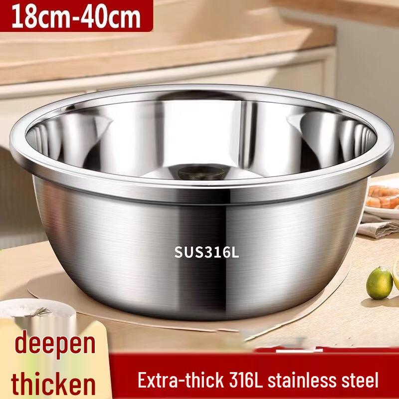 Hengcheng 316 Food Grade Stainless Steel Deep Basin