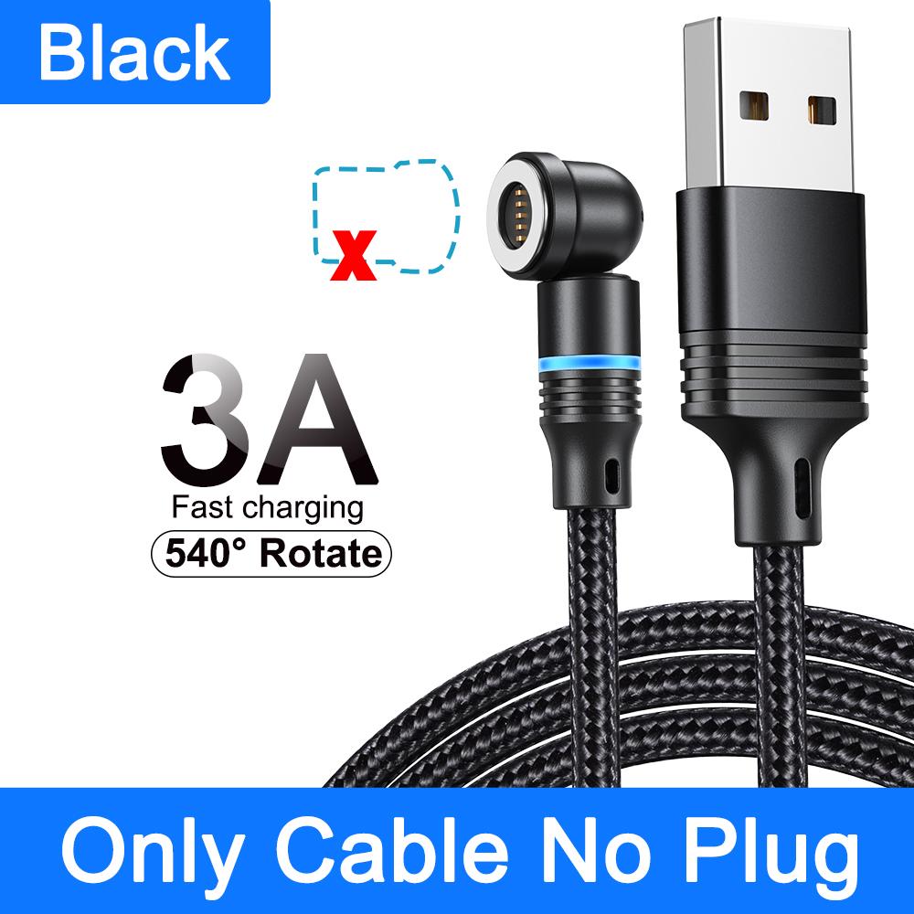 540° Otočný Magnetický Kábel 3A Rýchle Nabíjanie Typ C Kábel Pre Xiaomi Samsung Micro USB Dátový Kábel Magnetická Nabíjačka Pre iPhone 14
