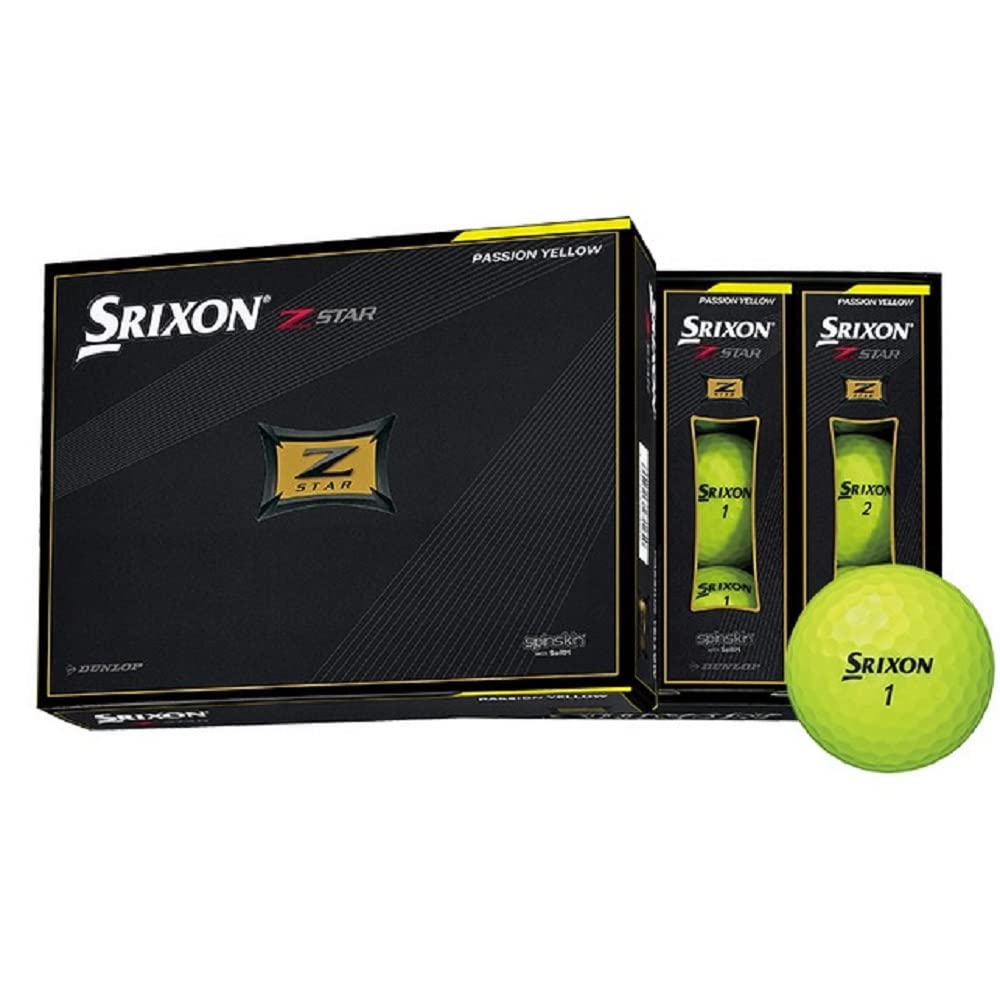 

Мячи для гольфа Dunlop SRIXON Модель 2021 1 Дюжина Премиум Страстный Желтый SNZS7YEL Z-STAR (12 Шариков)