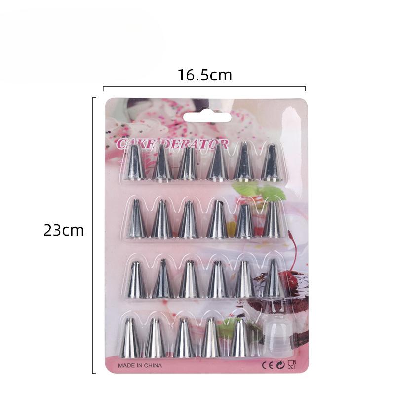 Piping Nozzle Set, Cream Nozzle Set Stainless Steel Piping Nozzle Baking Tools Complete Set of Cake Piping Nozzles