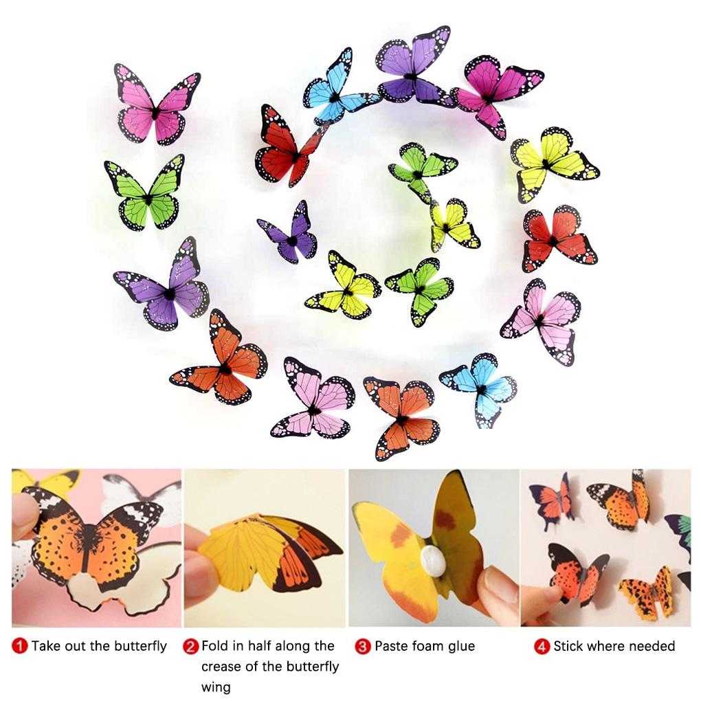 3D Insect Wall Sticker Living Room Bedroom PVC Decor Home Wall Paper Waterproof Decal H-Z-102