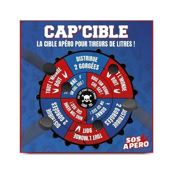 Jeu à boire de fléchettes Cible Magnétique apéro 6 capsules