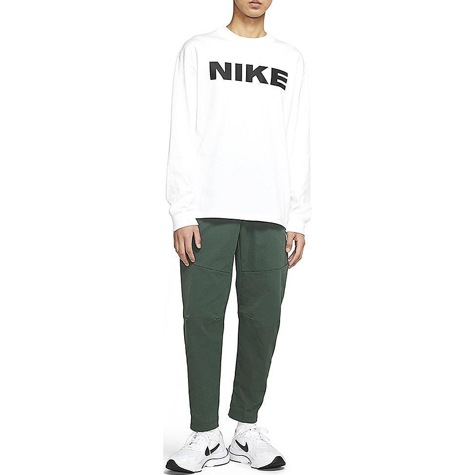 Nike Logo Embroidered Drawstring Straight-Leg Sweatpants Men Bottoms Green CU4484-337