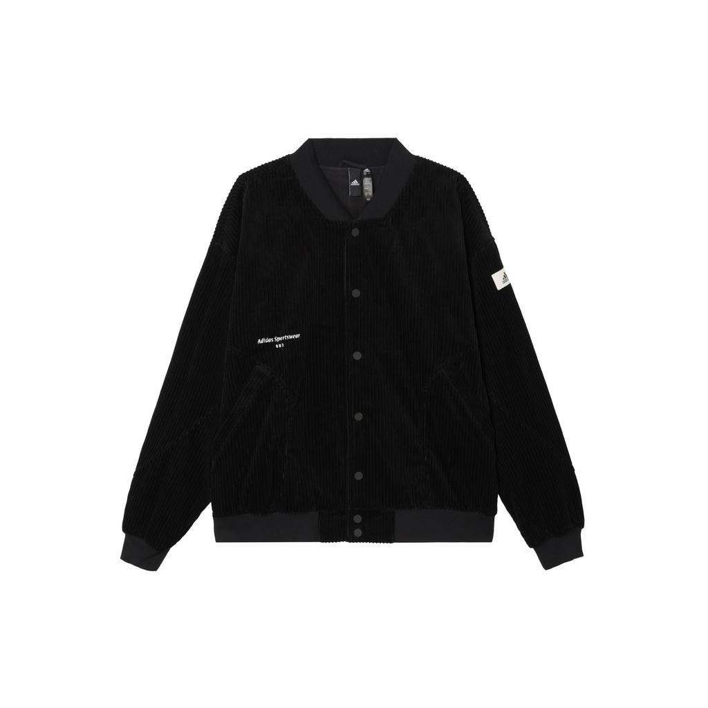 Adidas Giacca Lounge Sportswear con Patch Logo Monocromatico Uomo Capispalla Nero IQ1387