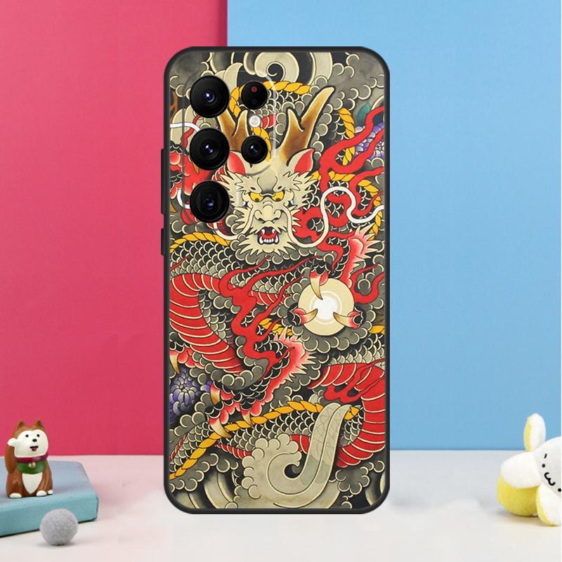 Chinese Dragon Case For Samsung Galaxy S23 S24 Ultra S20 S21 FE Note 10 20 Ultra S8 S9 S10 S22 Plus Cover