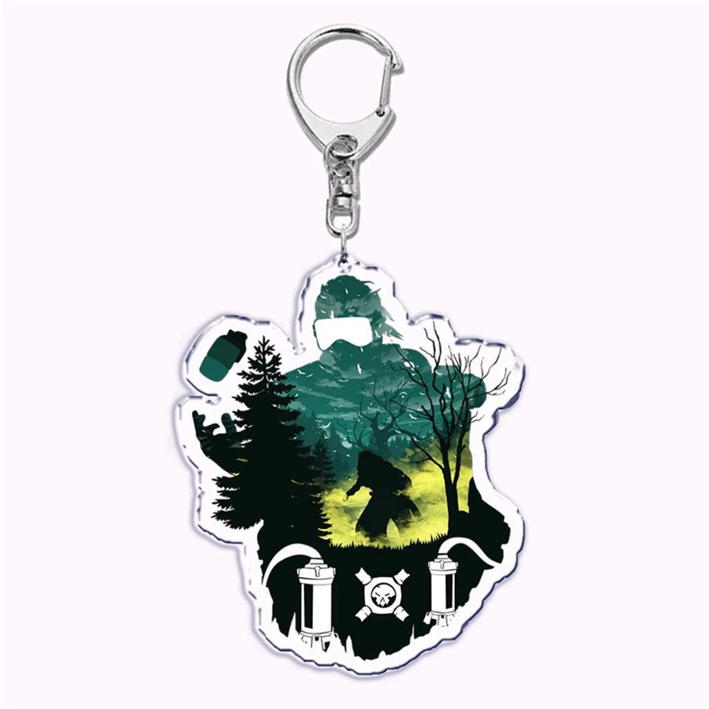Hot Game Apex Legends Characters BLOODHOUND Acrylic Key Chain Pendant Key Ring Keychains Keyring for Bag Pendant Jewelry Gifts