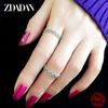 ZDADAN 925 Silver New Arrival Daisy Ring For Women Fashion Wedding Jewelry