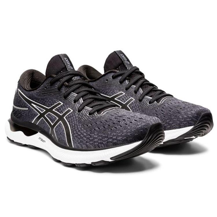 New Asics Gel Nimbus 24 2E Wide 'Black White' 1011B361-001