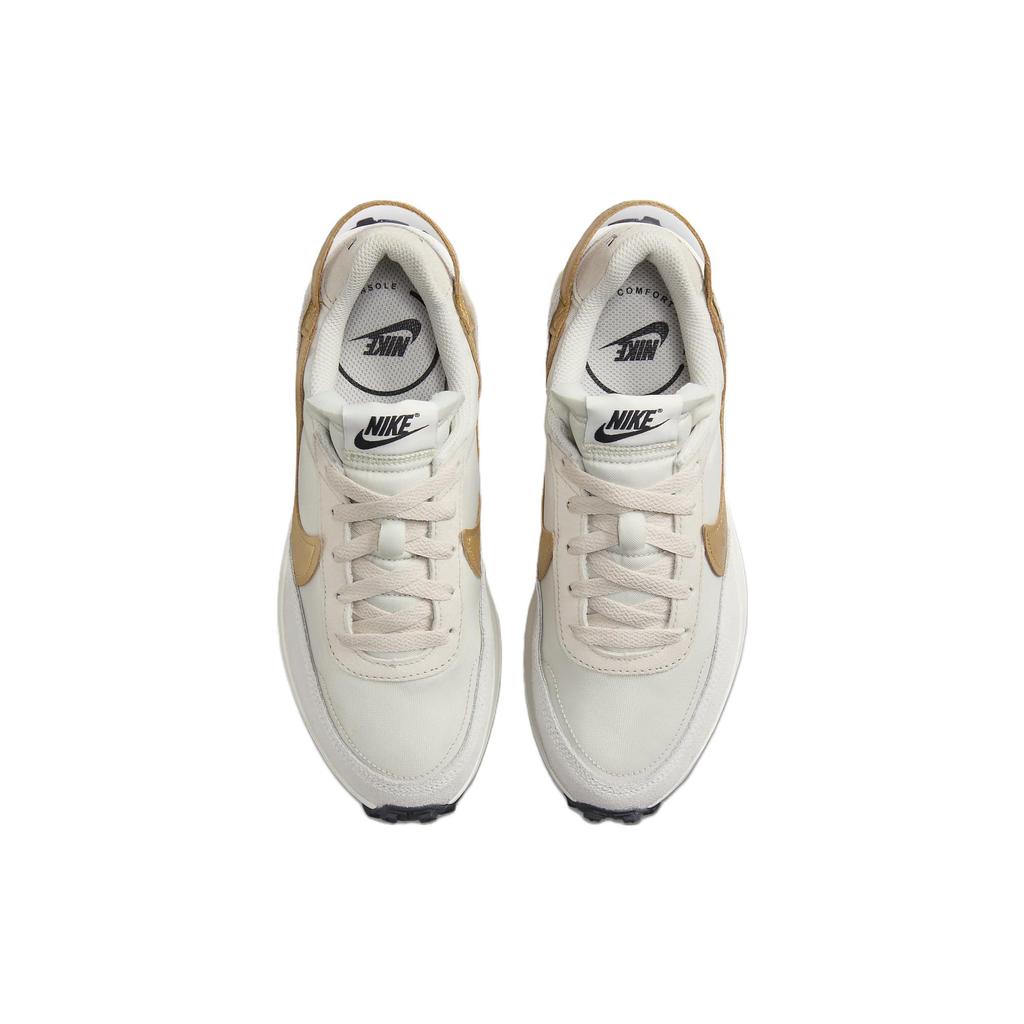 Nike  Waffle Debut Light Orewood Brown Metallic Gold Women Sneakers Cream Sail Black FD0555-100