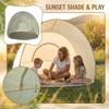 Convenient Quick Opening Beach Tent For Outdoor Camping, 3-4 Person Large Space, Sunshade, Portable Folding Tent