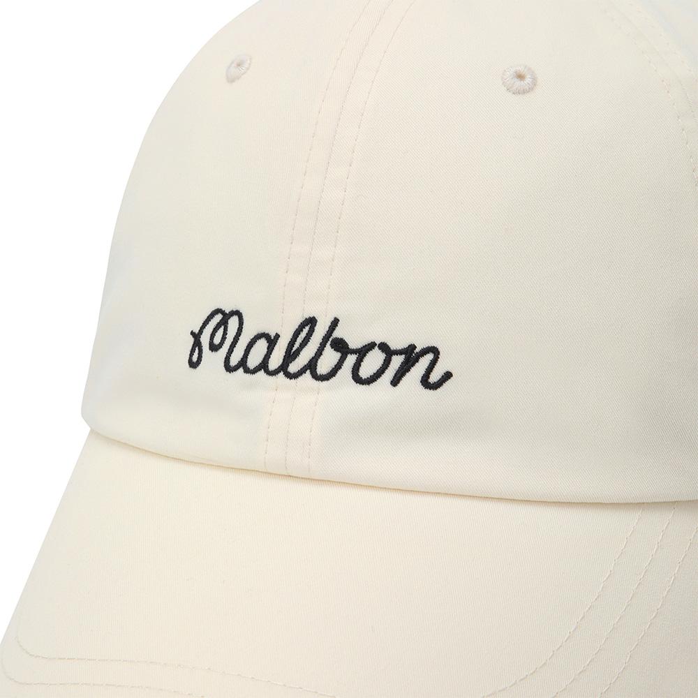 MALBON GOLF Malbon Basic Logo Script Cap Off White