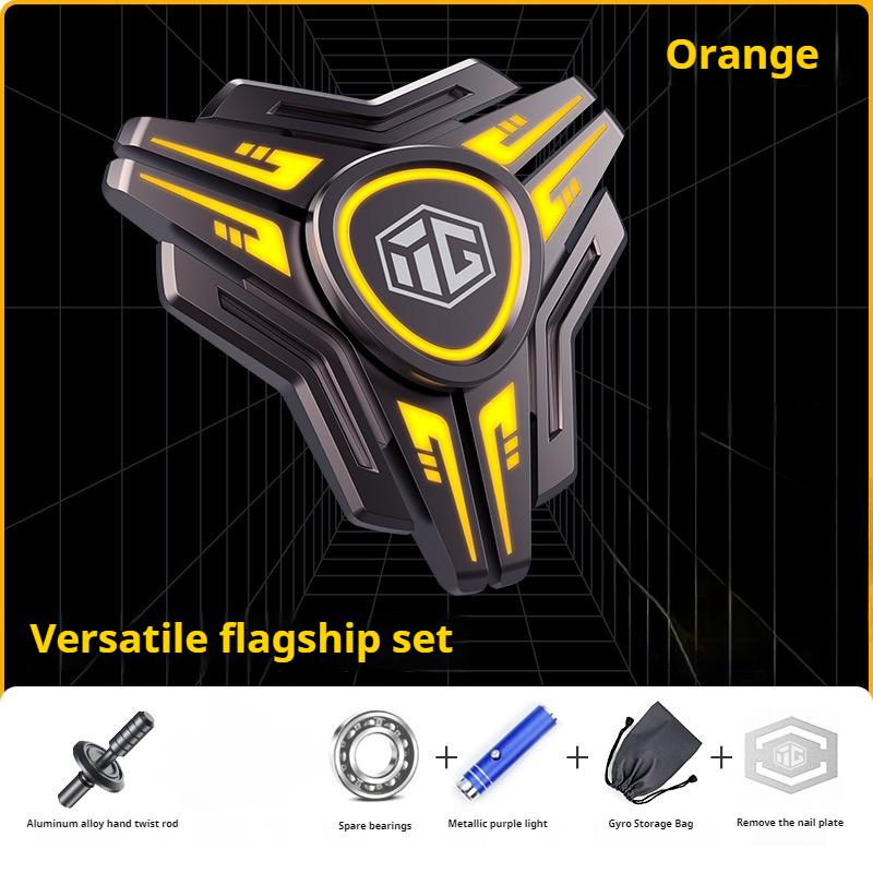 Luminous Fidget Spinner Metal Magnetic Push Coin Edc Relieve Stress Relief Toy Glowing Hand Spinning Top Tip Antistresse Adults
