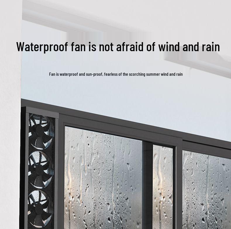 No-Installation, Drill-Free Window Exhaust Fan for Bedroom Ventilation