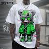 T-shirt da uomo Hip Hop con motivo Orso Stampa 3D Abbigliamento da uomo Estate Nuova Streetwear T-shirt Unisex Oversize Harajuku Abbigliamento da uomo