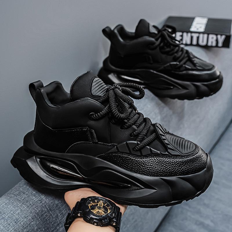 Men's Shoes Lace-up Sneakers 2025 Fashion Men Platform Casual Shoes Outdoor Comfortable Soft Soled Running Shoes Tênis Masculino