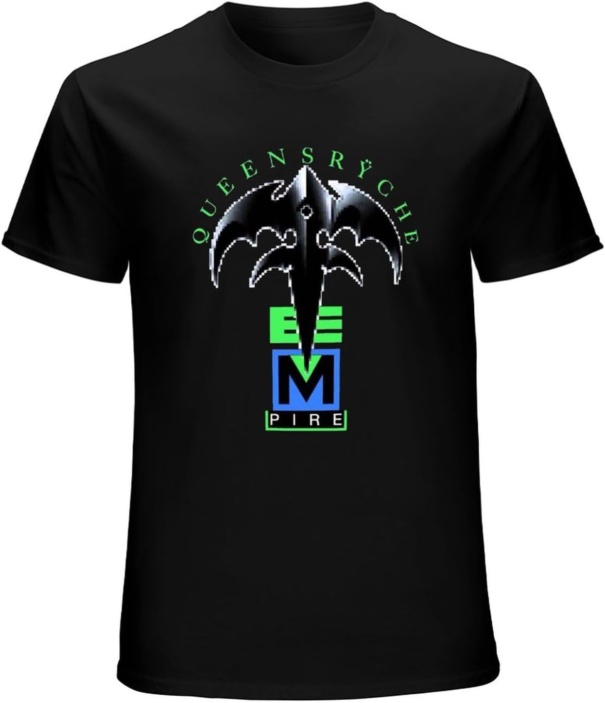 Men s Summer T Shirt Queensryche Empire Logo Men s T Shirt Comfortable Fabrics to accompany You All Summer 3XL чёрный
