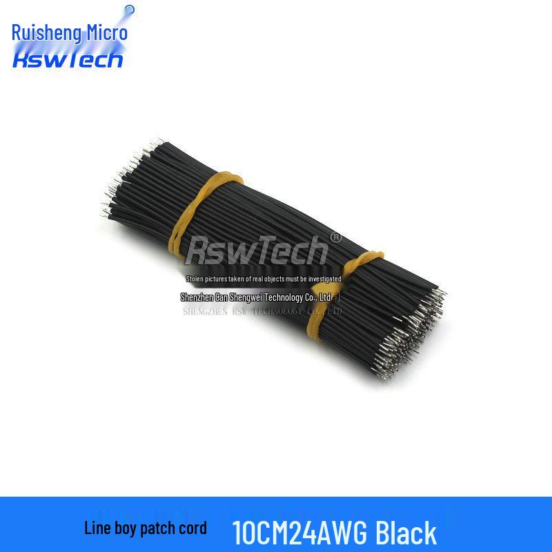 Double-Headed Tinned Wire Jumper for Welding & Electronic Connection, 22/24AWG, 5/0.8mm, Length: 50/150mm