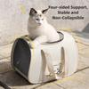 Portable Cross Body Pet Backpack Large Capacity Anti Stress Outdoor Pet Carrier Lightweight Breathable Pet Carrier Pet Travel
