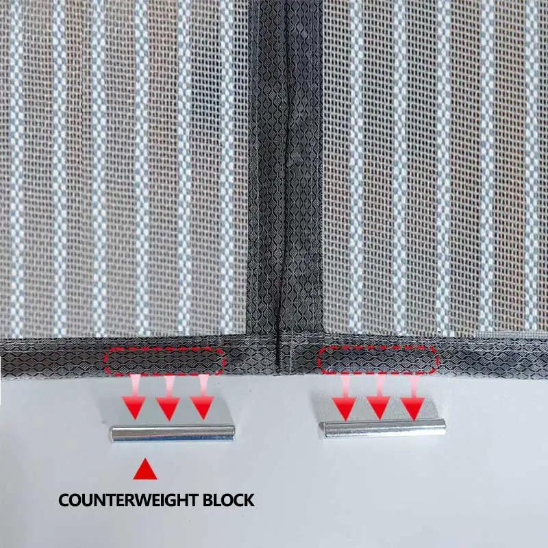 Summe Anti Mosquito Door Curtain Summer Mosquito Net Mosquito Proof Magnetic Door Curtain for Living Room Bedroom Kitchen