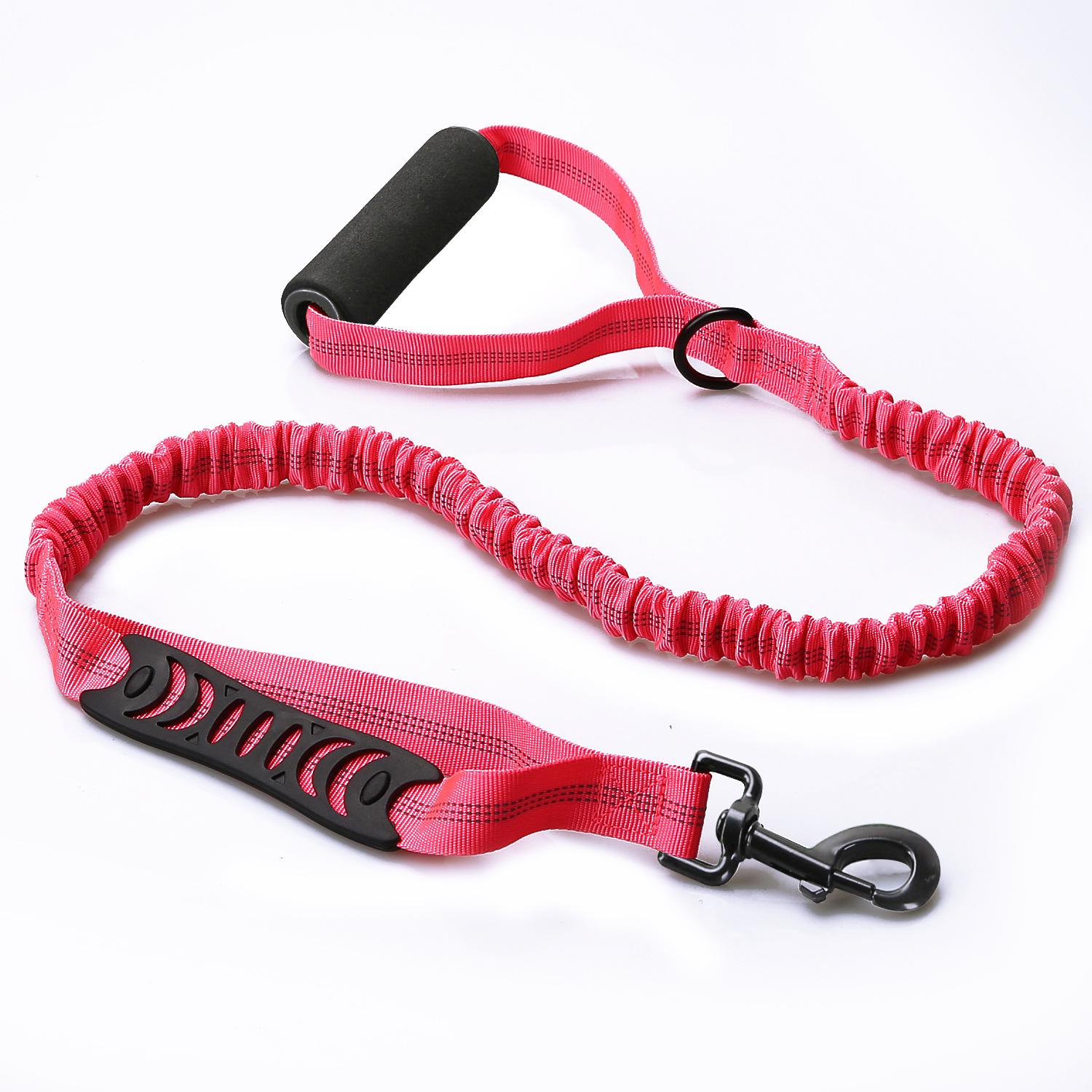 

2025 explosion-proof elastic pet leash, dog walking reflective leash, pet supplies dog leash рожевий червоний колір