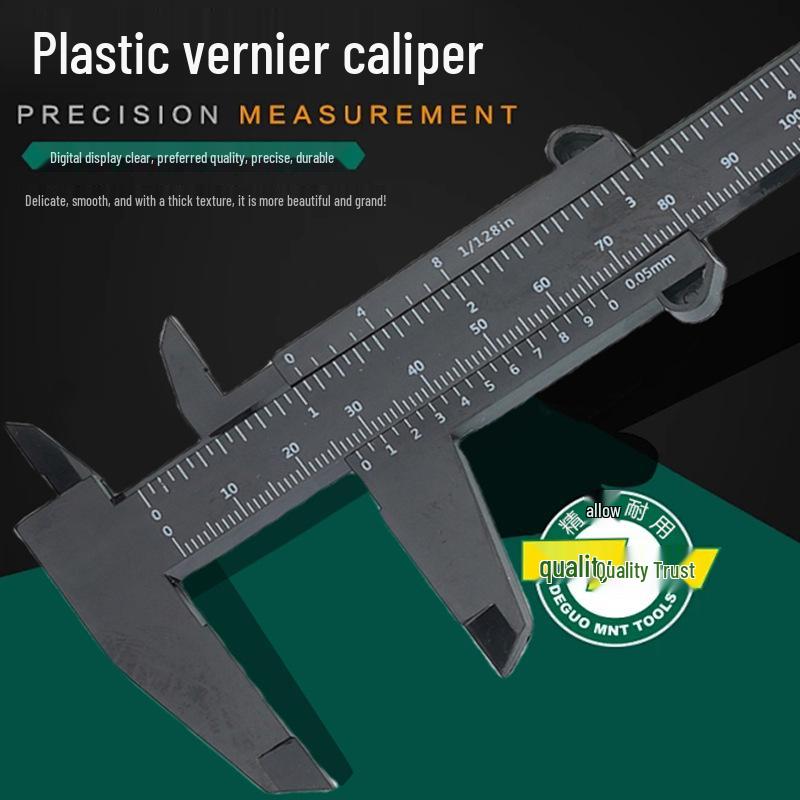150mm Double-Scale Plastic Vernier Caliper for Jewelry and Student Measurement