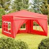 VidaXL Foldable Reception Tent with Walls Camping Gazebo Outdoor Pavilion Garden Gazebo Marquee Patio 93527