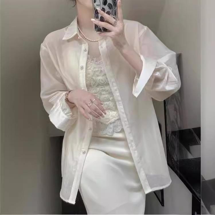 

Женская летняя футболка из лиоцелла Tencel с защитой от солнца - Тонкий топ на бретелях с прямыми плечами, тренд Extra Large