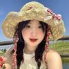 New Straw Bucket Hat Women's Summer Sunscreen Sunshade Big Edge Versatile Folding Sun Hat Fashionable Washbasin Hat