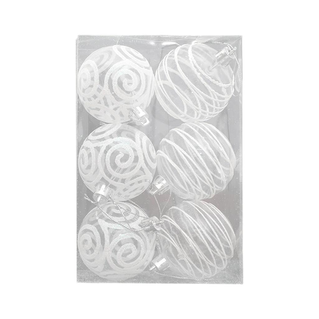 6 Pieces Christmas Balls Christmas Tree Decoration Ornaments for Party Home