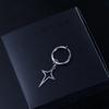 Fashion Jewelry Men Hoop Earring Cross Star Dangle Earring Clip Earring Korean Style Ear Cuff