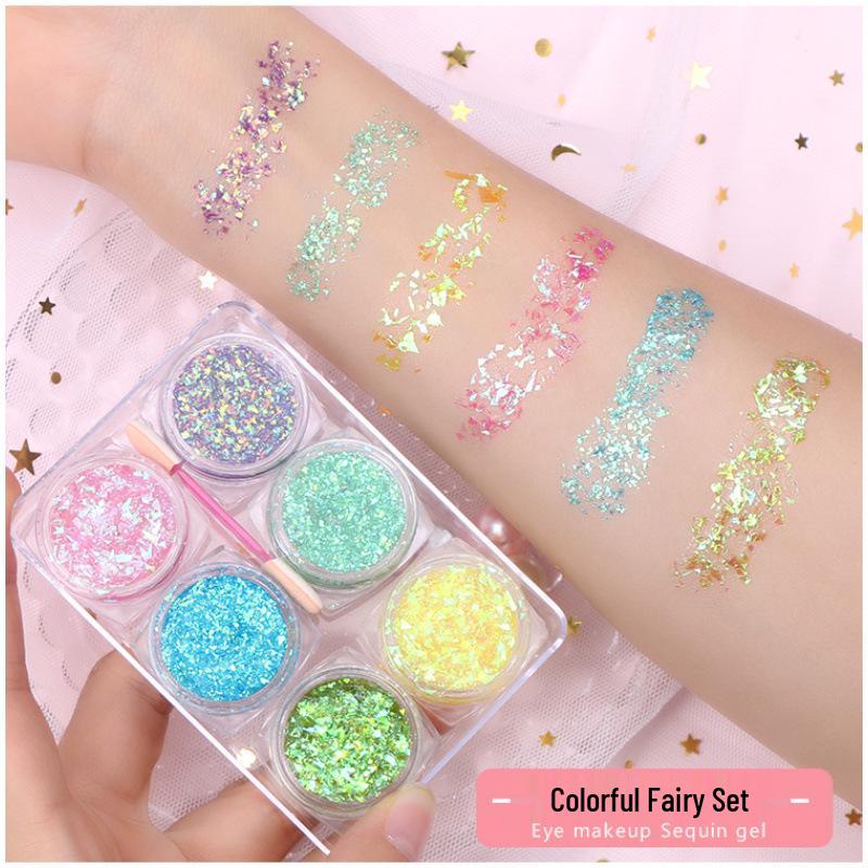 Fairy Sparkle Glitter Eyeshadow Stickers - Shimmer Makeup for Christmas & Children's Day