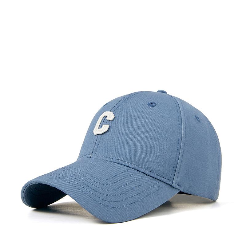 Multi-Color Good Quality C Letter Cotton Baseball Cap For Men And Women, Spring And Summer Sunshade, Sun Protection, Dome Curved Brim Cap