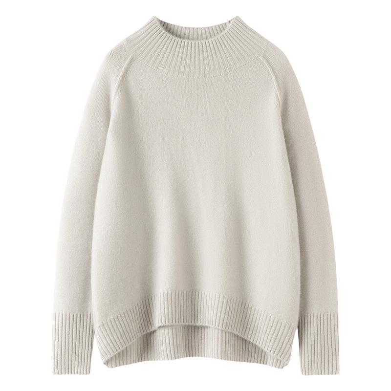 Lekasha Women's Cashmere Raglan Sleeve Sweater: New Fashion Knitwear Base Layer