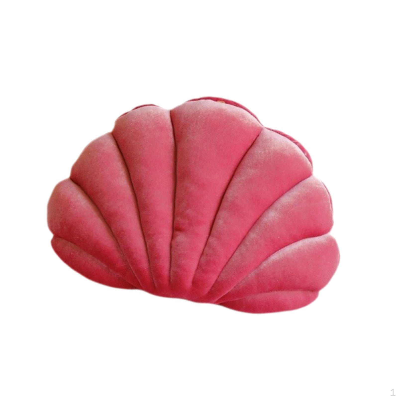 

Плюшевая подушка в форме ракушки для украшения салона автомобиля, легкая, многоцелевая, 40x25 см, для домашнего офиса