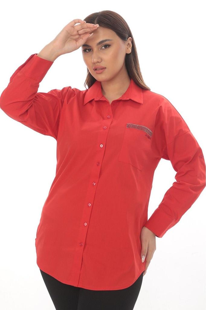 Damen-Stil, Übergröße, Sommer-Baumwollhemd, L-Xl-2Xl-3Xl-Größe