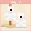Adorable Plush West Highland Terrier Keychain Soft White Dog Bag Charm 13cm