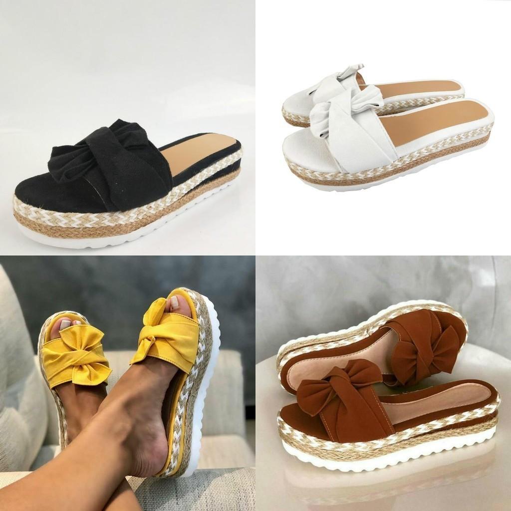 Breathable Bow Knot Sandals Shoes Women With Flexible Sole And Padded Insole For Comfort