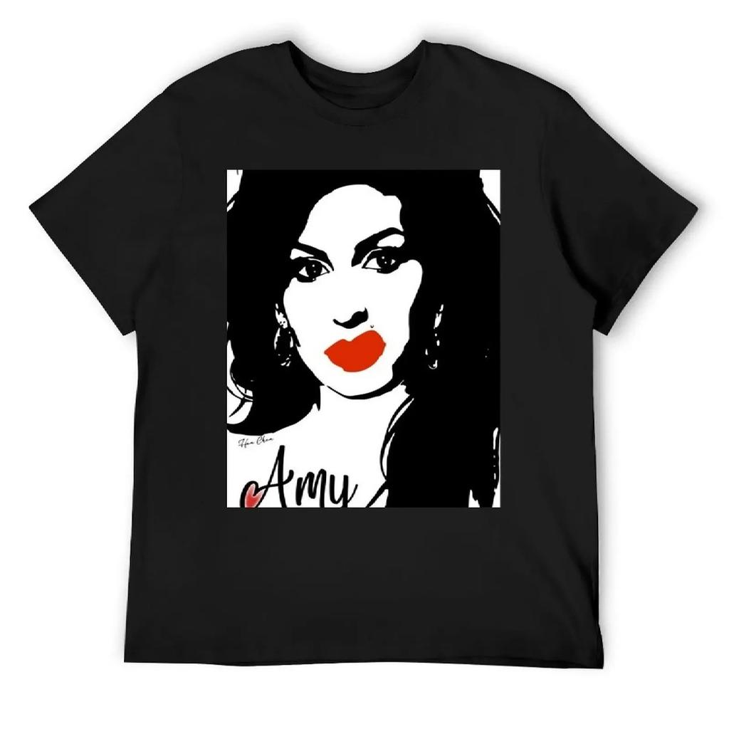 black and red amy T-Shirt animal prinfor boys Blouse essential t shirt vintage mens shirts graphic tee