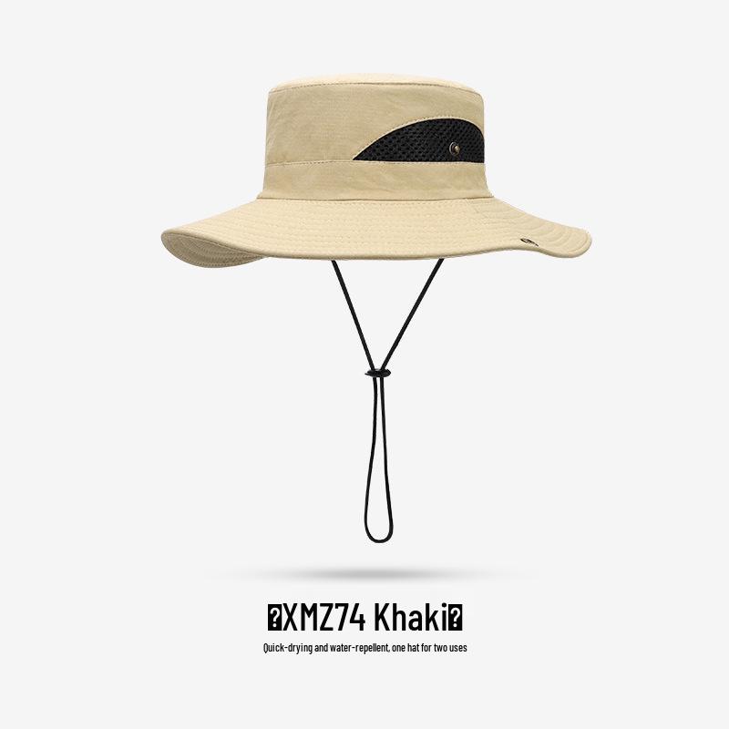 Unisex Summer Fishing Hat with Large Brim and Detachable Top