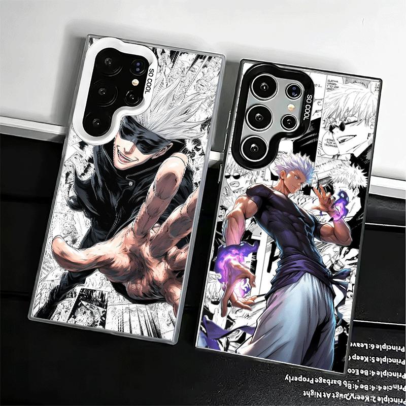 Anime Gojo Satoru JUJUSU Weiche Handyhülle für Samsung Galaxy S24 S25 FE S26 Edge S23 Ultra S22 Plus S21 + Stoßfeste Hülle Rückseite S
