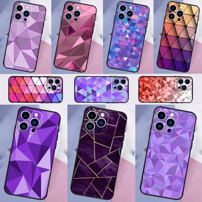Geometric Abstract Crystal Case For Realme 14 Pro Plus 13 12 11 15 GT6 GT7 Pro C55 C51 C35 C53 C61 C65 C67 C63 C71 C75