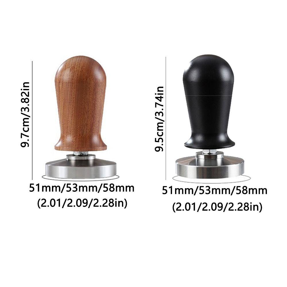 Nerezová základna Kávový tamper 51/53/58mm Kávový vyrovnávač Lis na kávový prášek Kávová sedlina