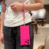 Oil injection right angle anti-drop magnetic mobile phone case is suitable for Apple 16PRO advanced sense 15 fine hole protective cover lanyard
