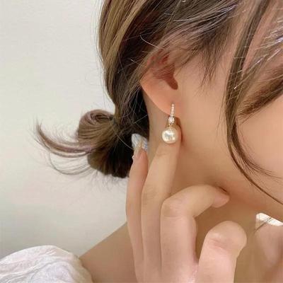 Fashion Elegant Pearl Pendant Women Earrings Jewelry Party Girl's Simple Accessories Sweet Earrings Creative Anniversary Gifts