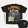 Maglietta Grafica Vintage Camel Cigarettes Where A Man Belongs Cotone Uomo Donna T-shirt Estiva Streetwear