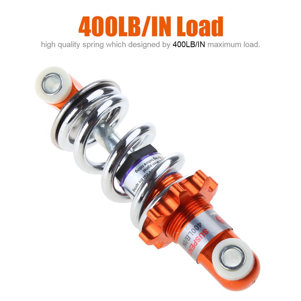 Motorcycle Shock Absorbers with 400lb Damping Spring High Load Capacity Shock Damper Improve Your Riding Experience