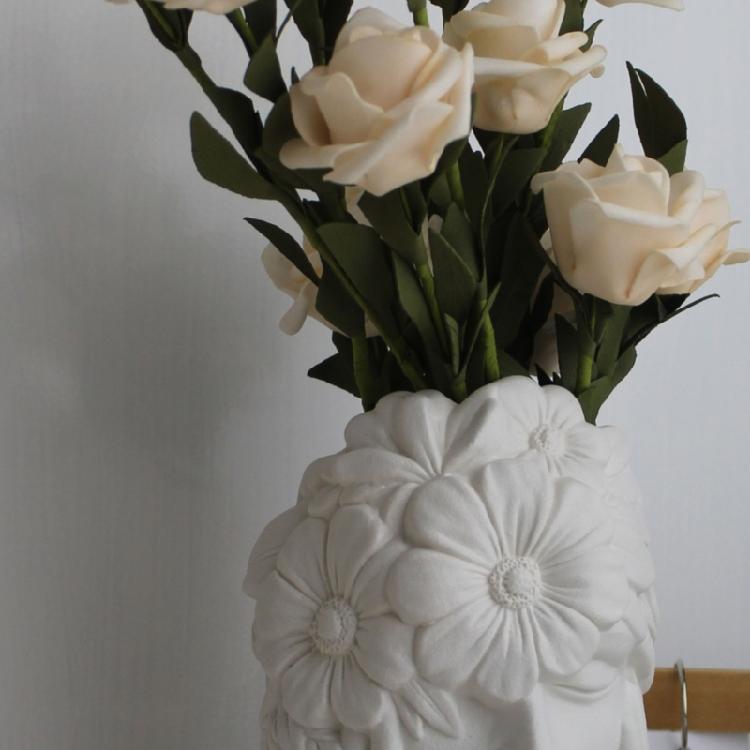 Concrete Vase Silicone Molds DIYs Flowerpot Mould Ornament Making Flower Girl Plaster Epoxy Resin Castings Molds Decors